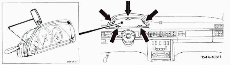 Demontage tableau de bord mercedes w124 #6